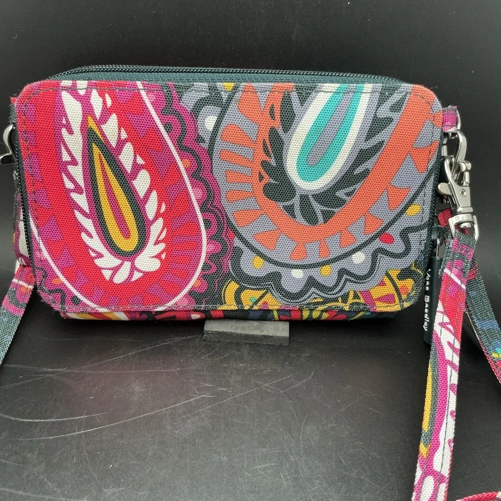 Vera Bradley, Twilight Paisley, Retired Cross Body, Detachable‎ Straps